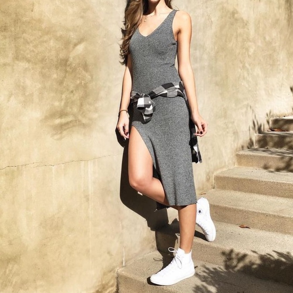 FOREVER 21 sweater dress with slit